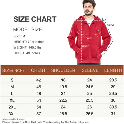 Men's Lightweight Fleece Hoodie 3-Pack