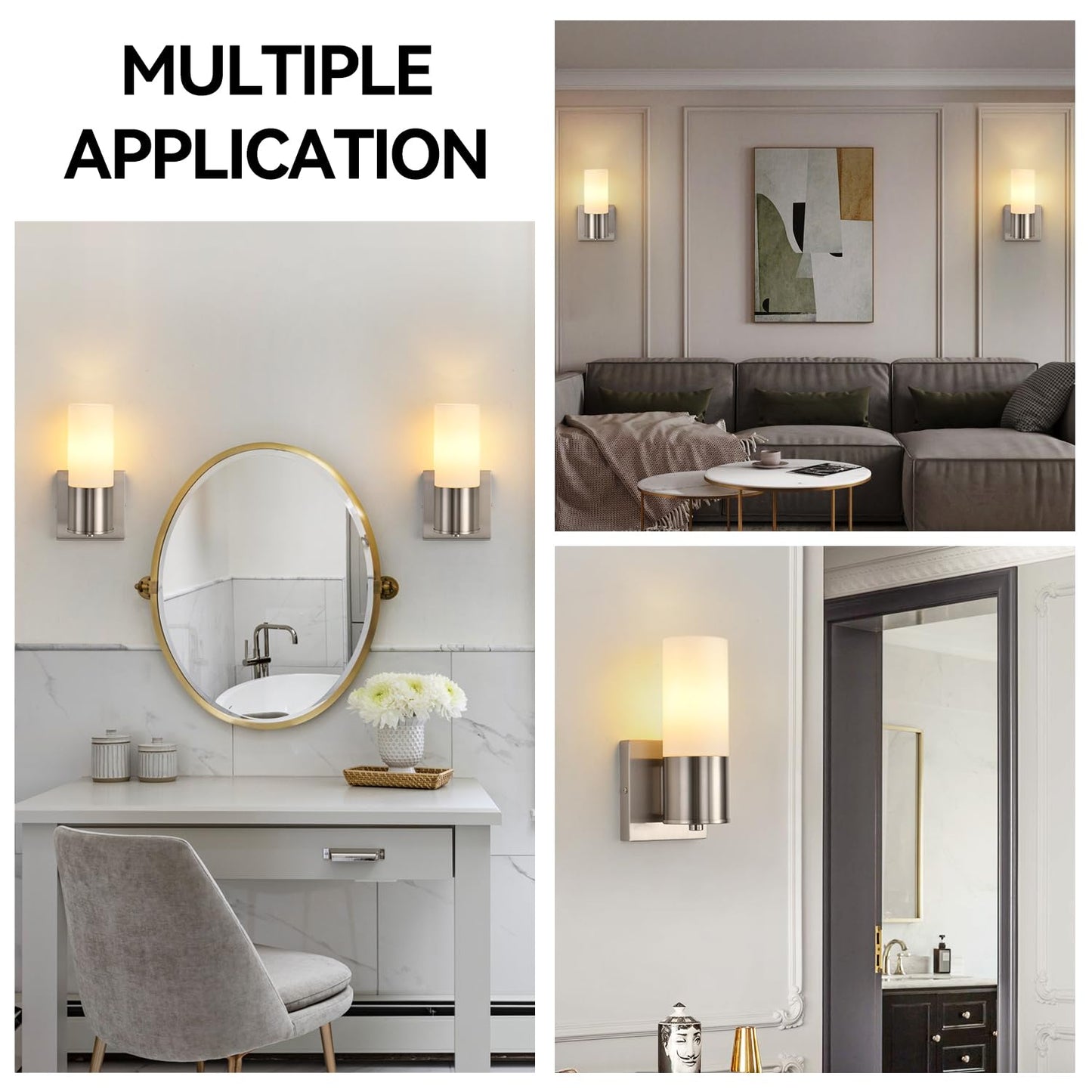 2 Pack Blinghy Modern Wall Sconces Lighting