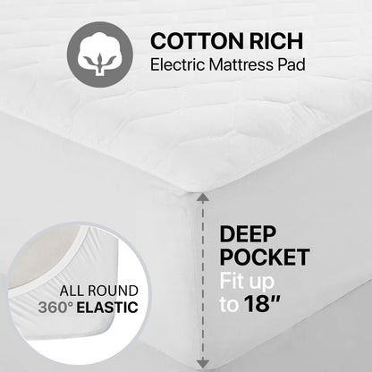 Beautyrest Heated Mattress Pad with 5 Heat Settings