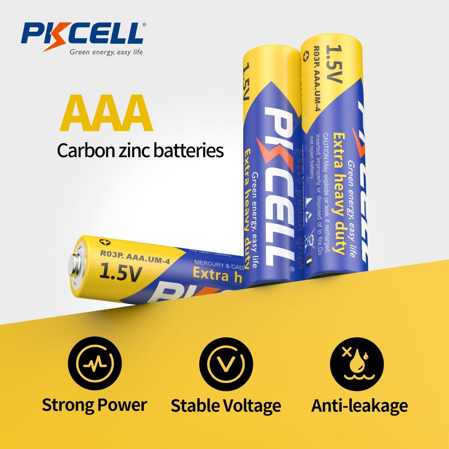 40 Pack PKCELL AAA High-Performance Batteries