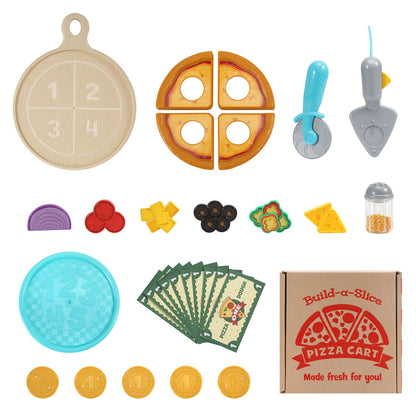 LeapFrog Build-a-Slice Pizza Cart Toy Set