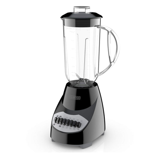 BLACK+DECKER 10-Speed Countertop Blender, BL2010BP, 6-Cup Plastic Jar, Dishwasher-Safe, Stainless Steel Blade, Suction Feet