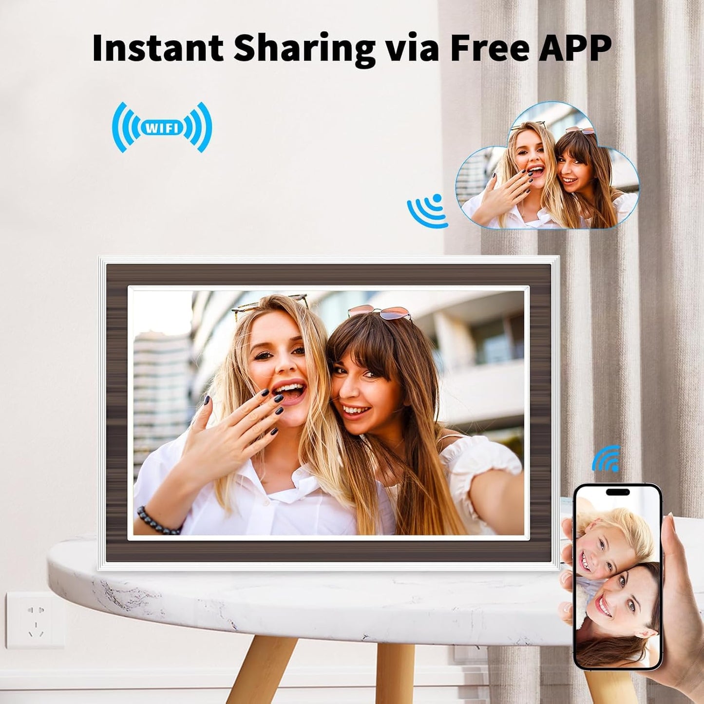 10.1" WiFi Digital Photo Frame with Touch Screen