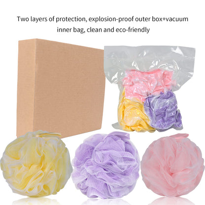 BCKENEY Bath Loofah Sponge Soft Mesh Shower Puff for Body Wash Bath Sponge Body Scrubber for Women & Men Body Exfoliator-Bathing Accessories