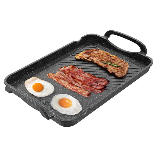 Nonstick Double Burner Griddle Pan for Cooking
