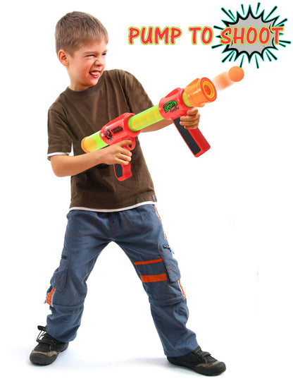 Kiddie Play Toy Foam Blasters & Guns Atomic Power Popper Ball Guns for Kids Air Shooter with Foam Balls (Pack of 2 Guns)