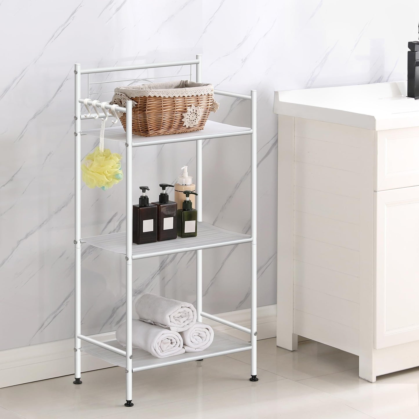3-Tier Metal Freestanding Storage Shelf