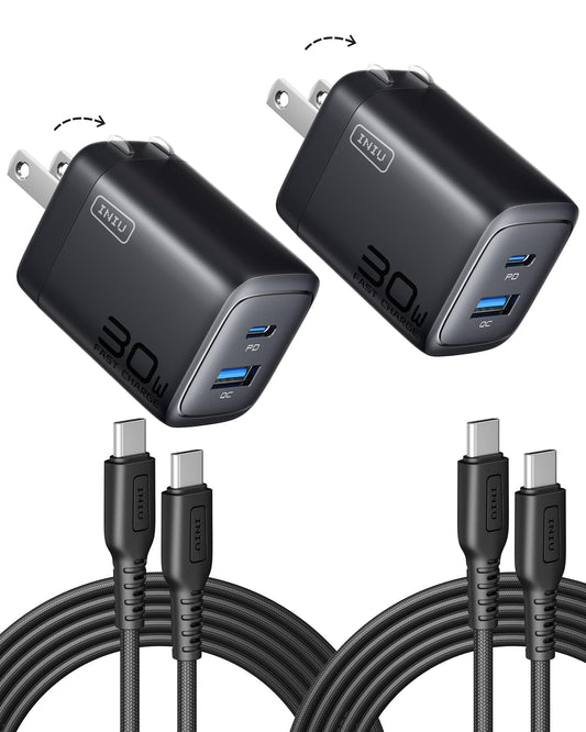 2 Pack INIU 30W USB C Fast Charger