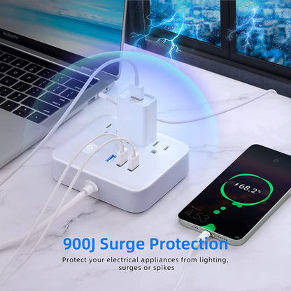 Surge Protector Power Strip with USB Ports