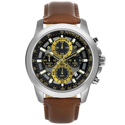 Men's Analog Chronograph Watch by PINDOWS