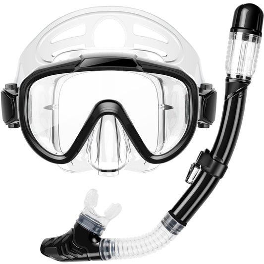 Snorkeling Gear Set for Adults with Dry Top