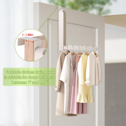 Over The Door Drying Rack for Laundry Storage