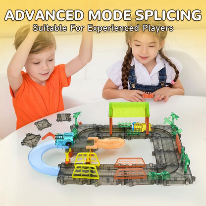 58pcs Racing Car Track Set for Kids