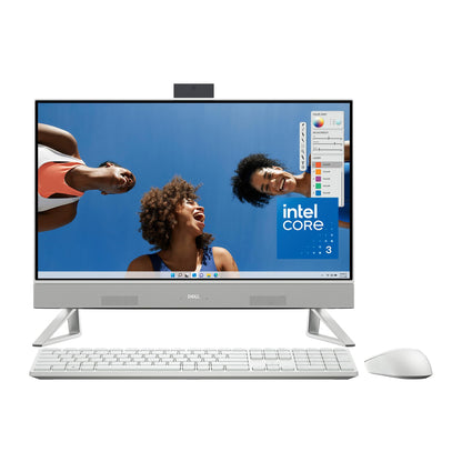 Dell Inspiron 5430 All in One Desktop - 23.8-inch FHD (1920 x 1080) Display, Intel Core 3-100U, 8GB DDR4 RAM, 512GB SSD, Intel Graphics, Windows 11 Home, Onsite Service - White