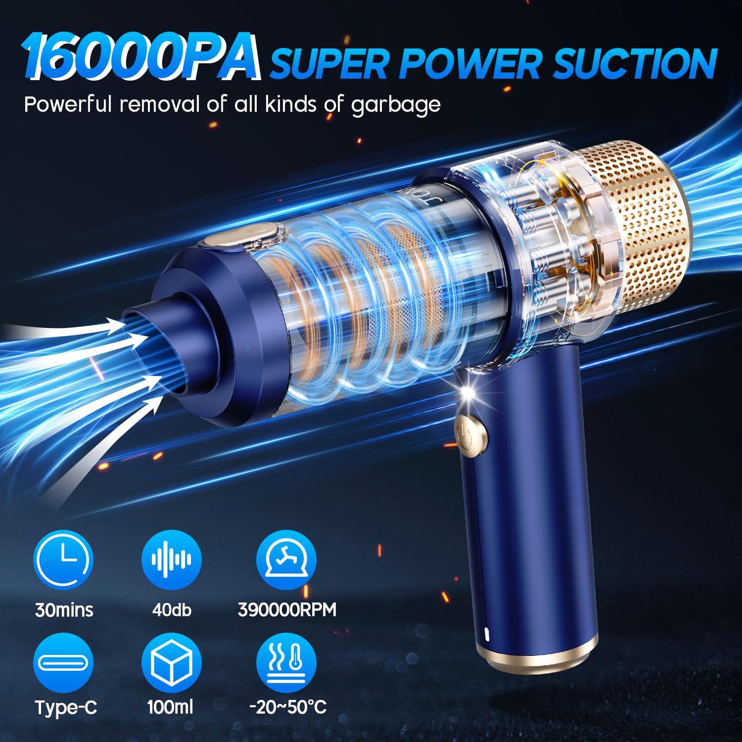 Cordless Handheld Vacuum Cleaner by JONYJ