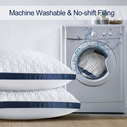2 Pack Cooling Queen Size Pillows for Sleepers