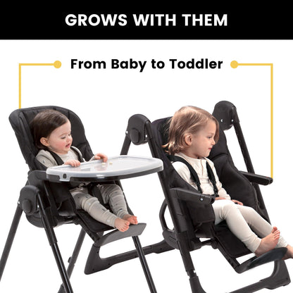 Jeep High Chair with Adjustable Height & Recline