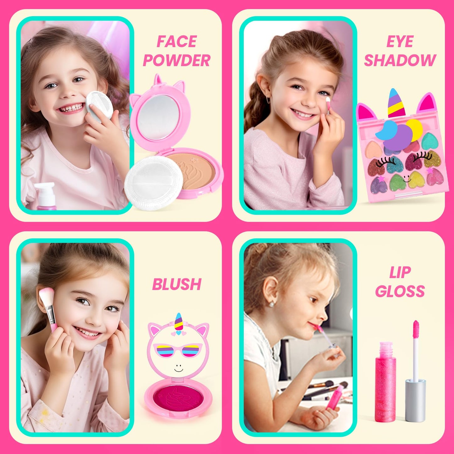 Kids Washable Makeup Kit with Coin Purse