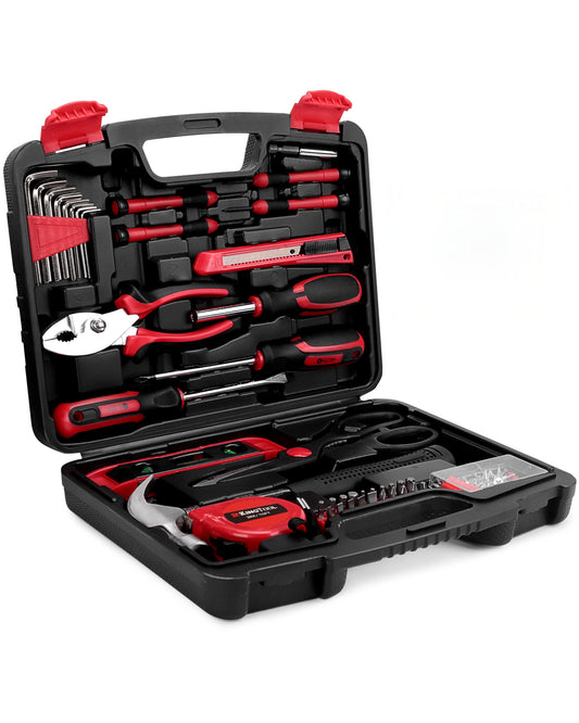 KingTool Home Repair Tool Kit - 149 Pieces Basic Home Repair Tool Set, General Mechanic Tool Set, General Household Tool Kit with Plastic Toolbox, Perfect for Homeowner, Office & College Repairs