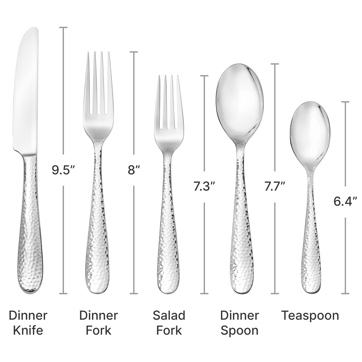 Hudson Essentials 40-Piece Stainless Steel Flatware Set