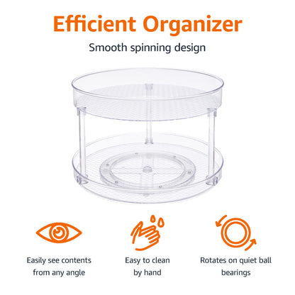 12" Lazy Susan Turntable Organizer by Amazon Basics