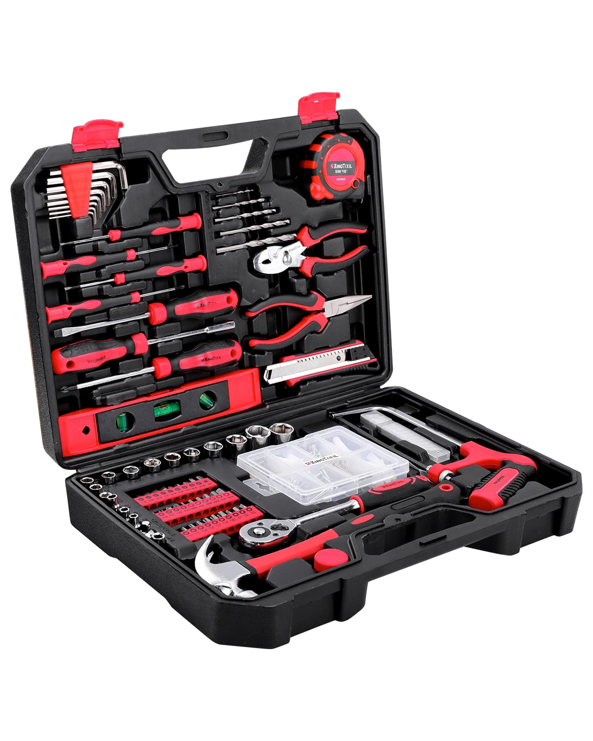 KingTool Home Repair Tool Kit - 226 Piece General Home/Auto Repair Tool Set, General Mechanic Tool Set, General Household Tool Kit, Perfect for Homeowner, Diyer, Handyman