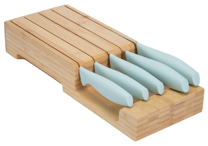 6-Piece Kitchen Knife Set with Organizer