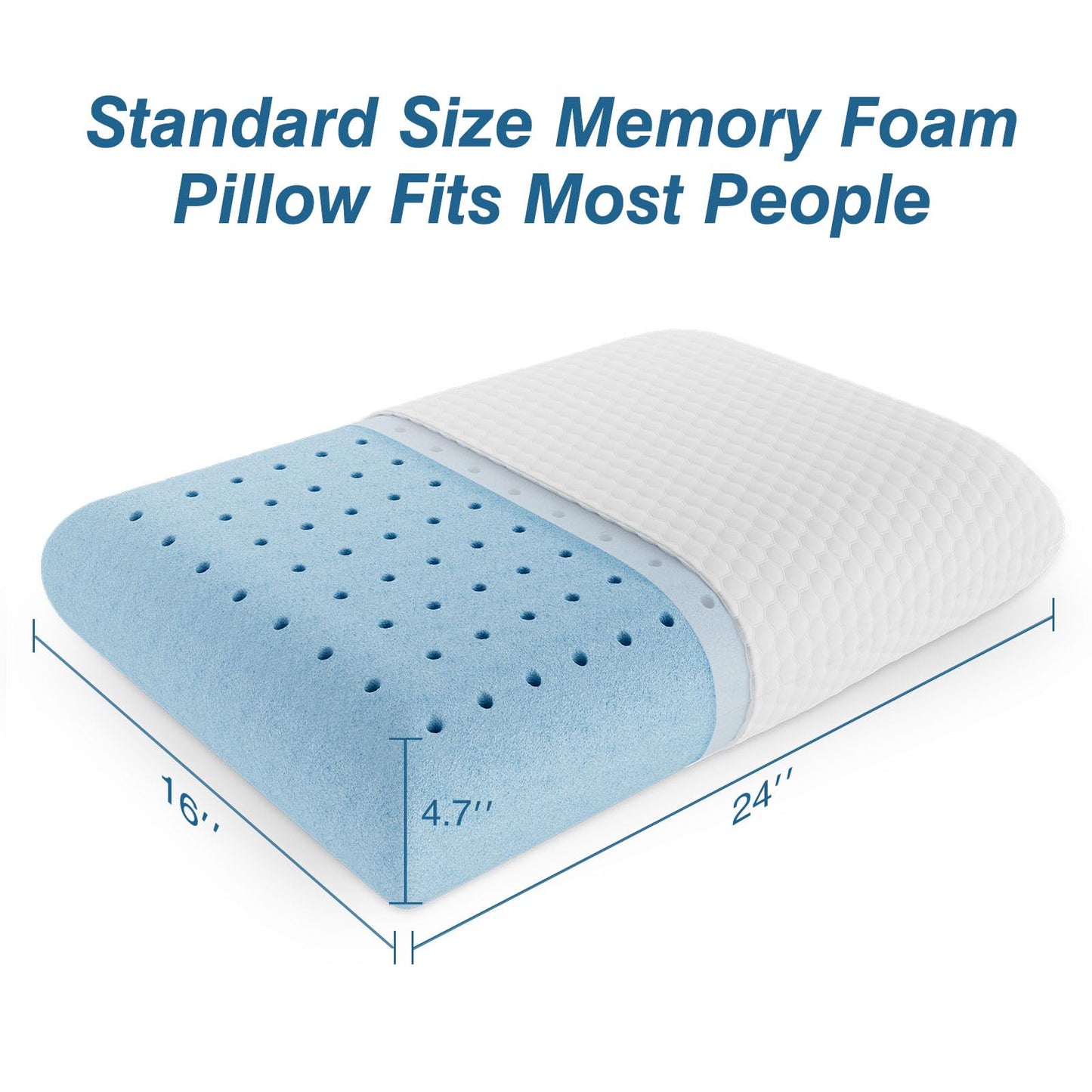 Cooling Memory Foam Pillow for Side Sleepers