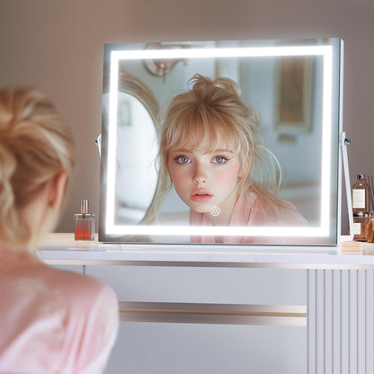 Hasipu LED Makeup Mirror with 10X Magnification