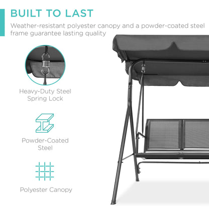 Best Choice 2-Seater Outdoor Canopy Swing Glider
