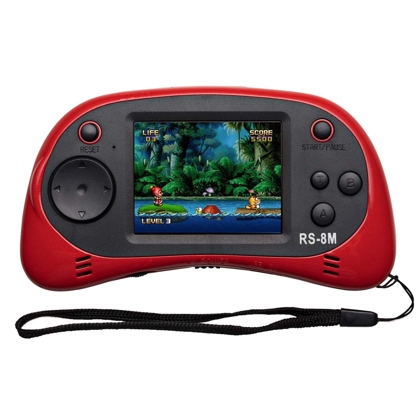Kids Handheld Game Portable Video Game Player with 200 Games 16 Bit 2.5 Inch Screen Mini Retro Electronic Game Machine ,Best Gift for Child (Red)