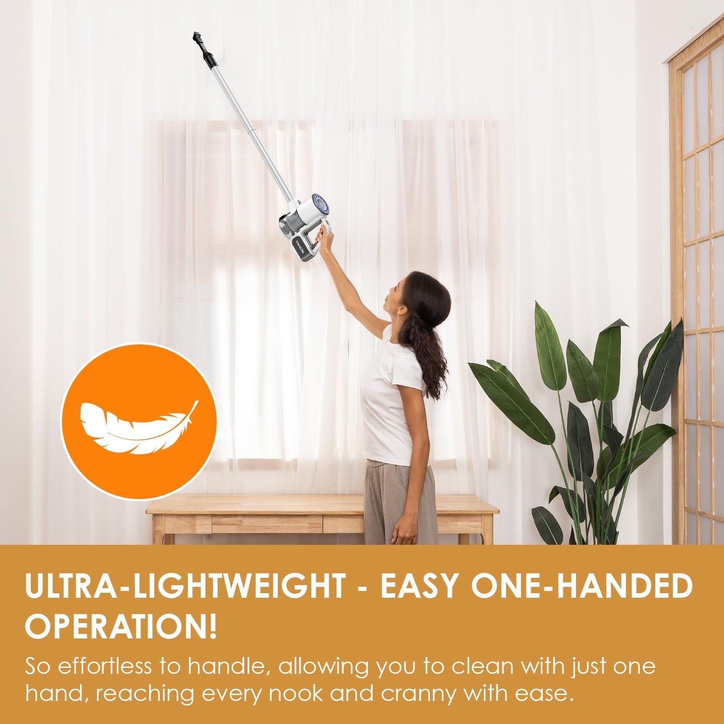 VersLife Cordless Stick Vacuum Cleaner for Home
