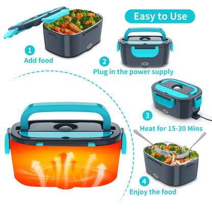 Electric Lunch Box Food Warmer by CHARMDOO