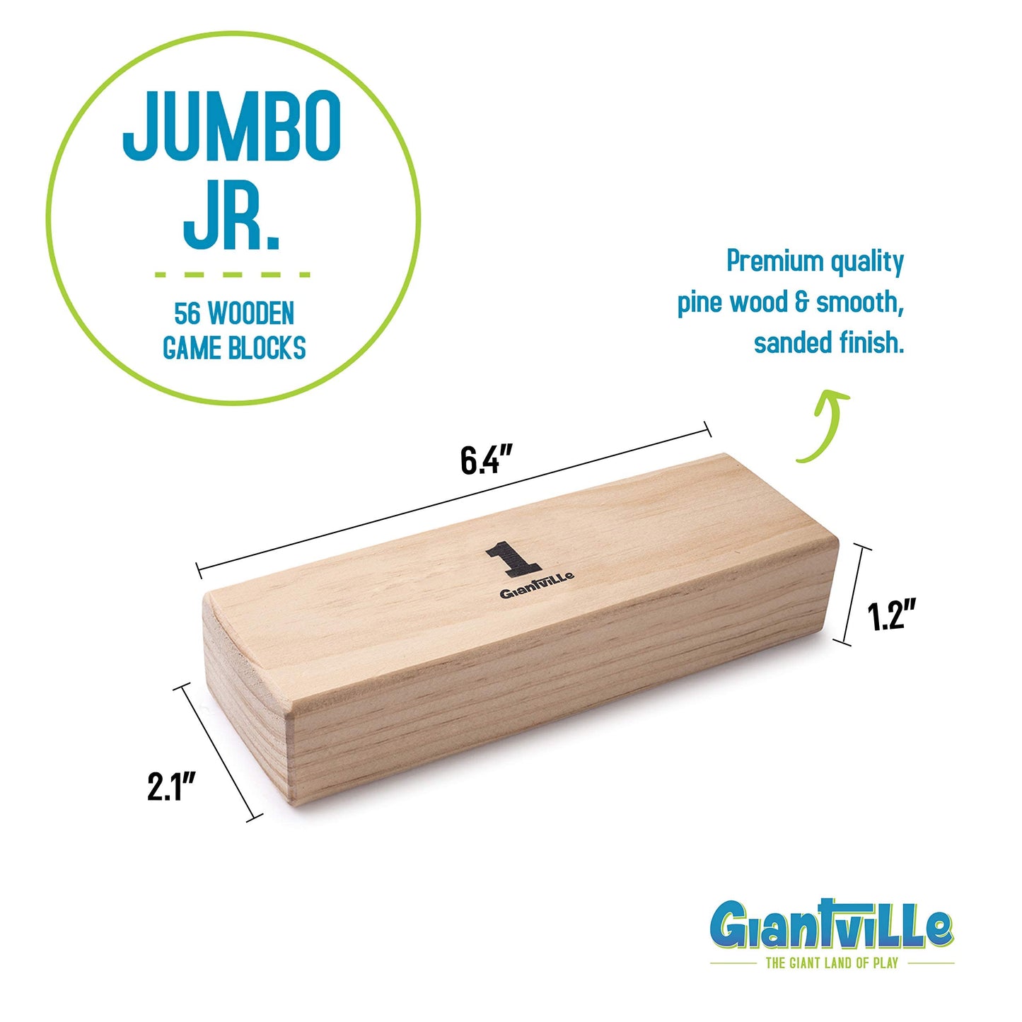 Giant Tumbling Timber Toy - 56 Pieces