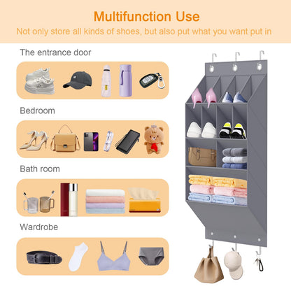Over the Door Shoe Organizer with 11 Pockets