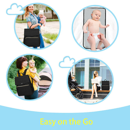 Diaper Bag Backpack with Changing Pad by LANDICI