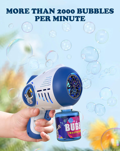 2 Bubble Guns with Solution for Kids Outdoors
