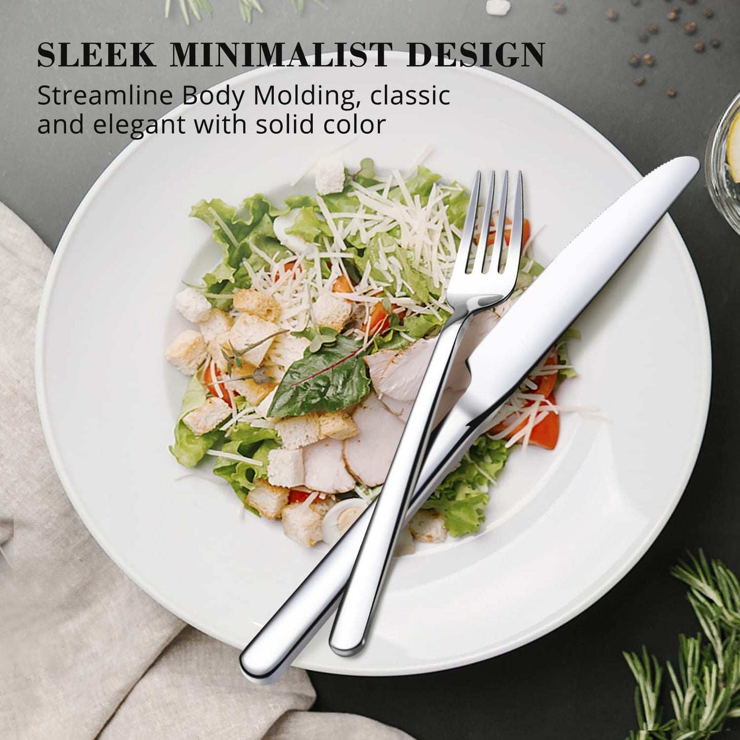 30-Piece KINGSTONE Stainless Steel Flatware Set