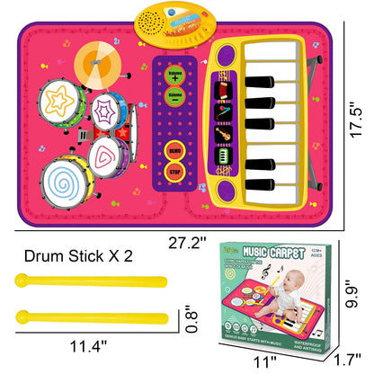 Toddler Piano Mat Music Toy for 1 Year Olds