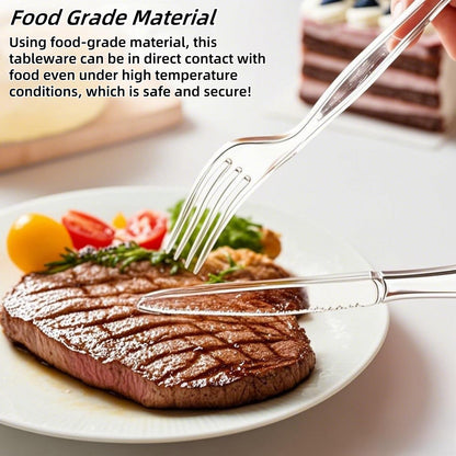 360 Count Heavy Duty Disposable Plastic Utensils Set