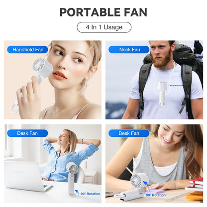 Portable USB Rechargeable Turbo Mini Fan