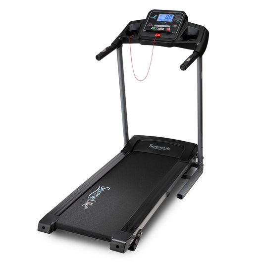 SereneLife Folding Treadmill with Bluetooth & Programs