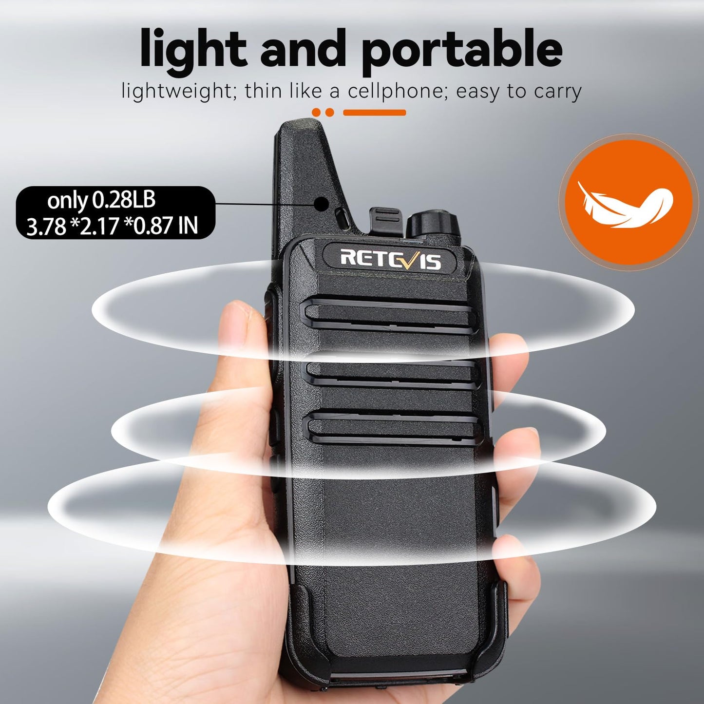 Retevis RT22 Rechargeable Two Way Radio Walkie Talkies