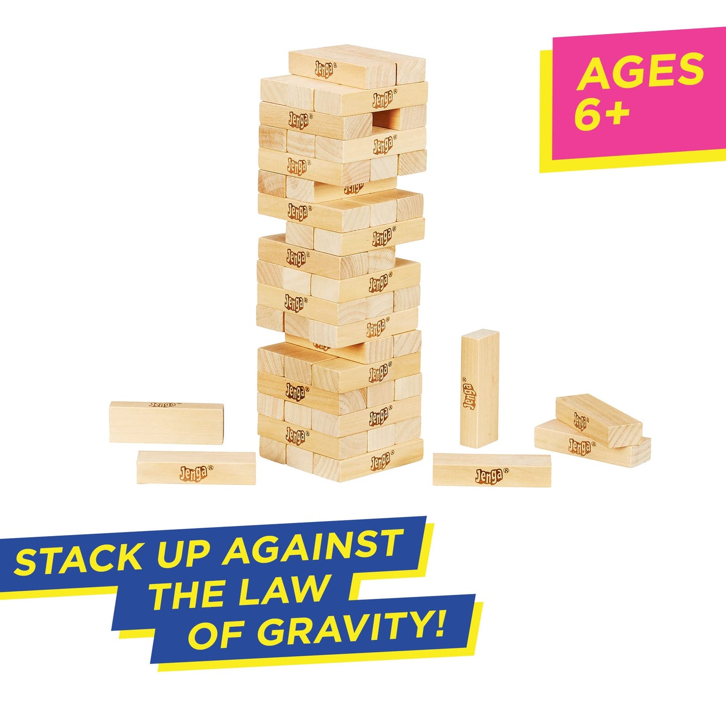 Hasbro Jenga Game - Classic Stacking Tower