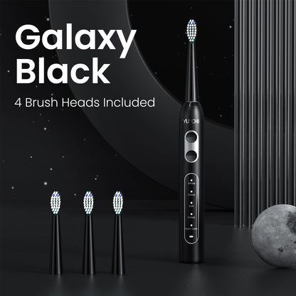 YUNCHI Sonic Electric Toothbrush with 4 Brush Heads