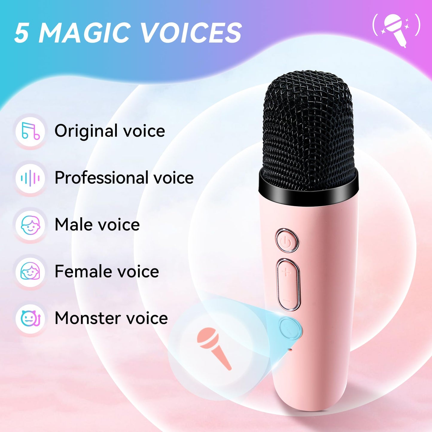 Mini Karaoke Machine for Kids with Microphone