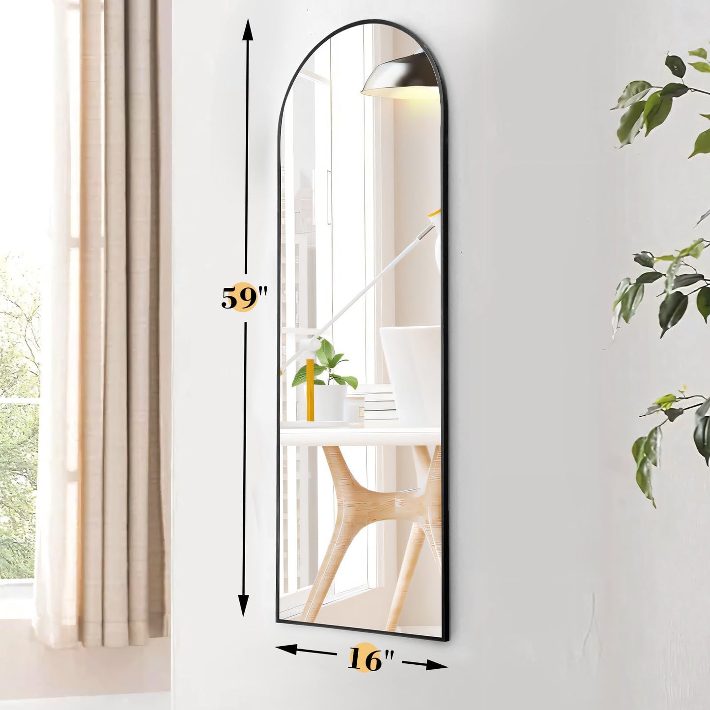 Full Length Mirror with Stand by OLIXIS