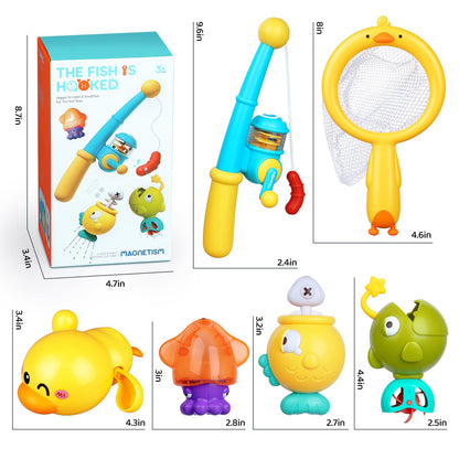 Magnetic Fishing Bath Toys for Toddlers 1-3