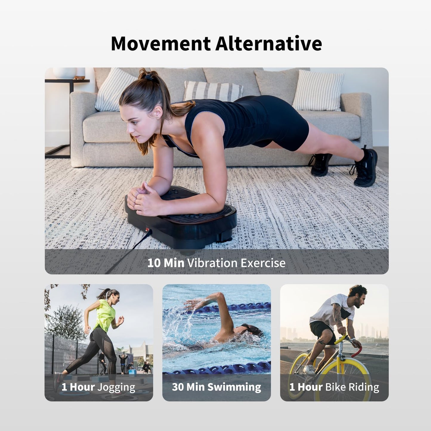 Vibration Plate Exercise Machine for Home Fitness