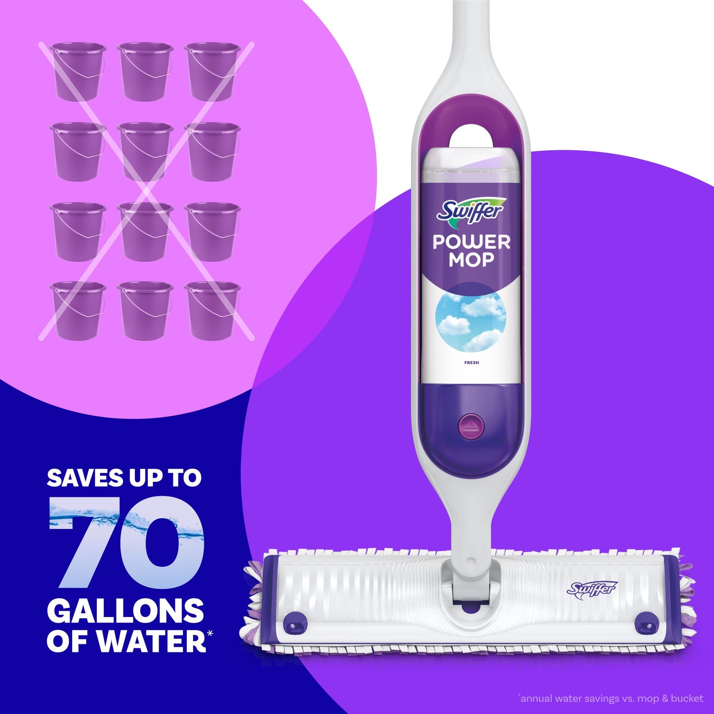 2 Pack Swiffer PowerMop Floor Cleaning Solution